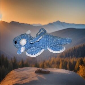 Blue Baby Dragon Crochet Plushie